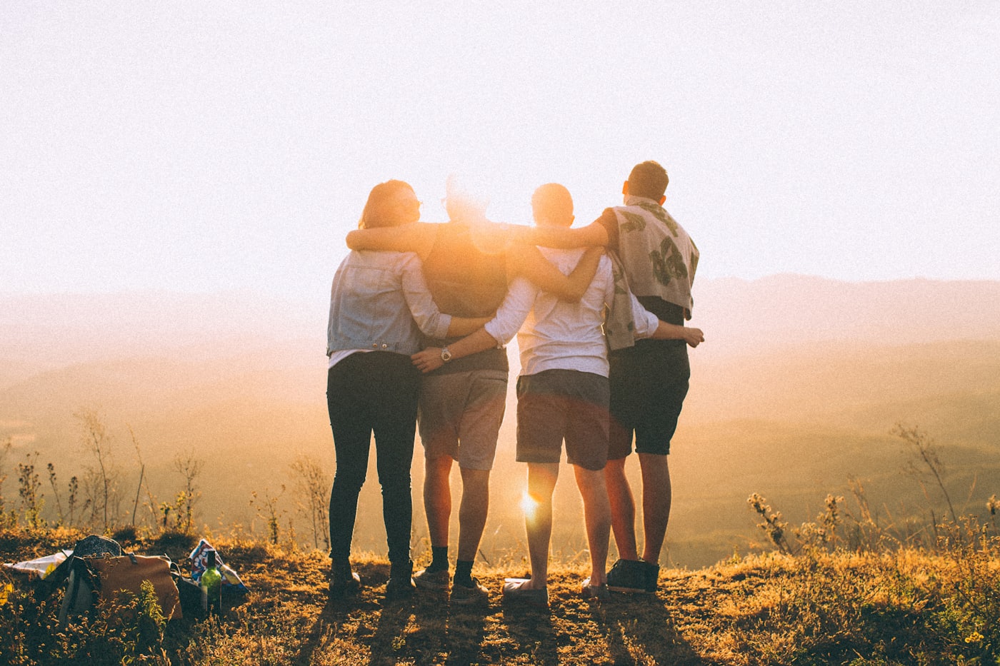 People gathering together in community